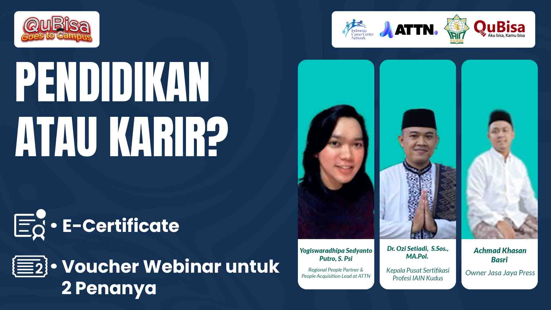 Pendidikan atau Karir?